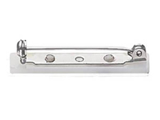 BRADY PEOPLE ID, ID BADGE CLIP, BADGE ATTACHMENT, RIBBED-FACED CLIP WITH FITTED SQUARE BASE, NICKEL PLATED STEEL, 25.4MM, 100 PER PACK, PRICED PER PACK